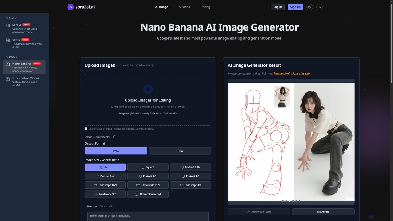 Nano Banana AI Image Generator for Sora2ai