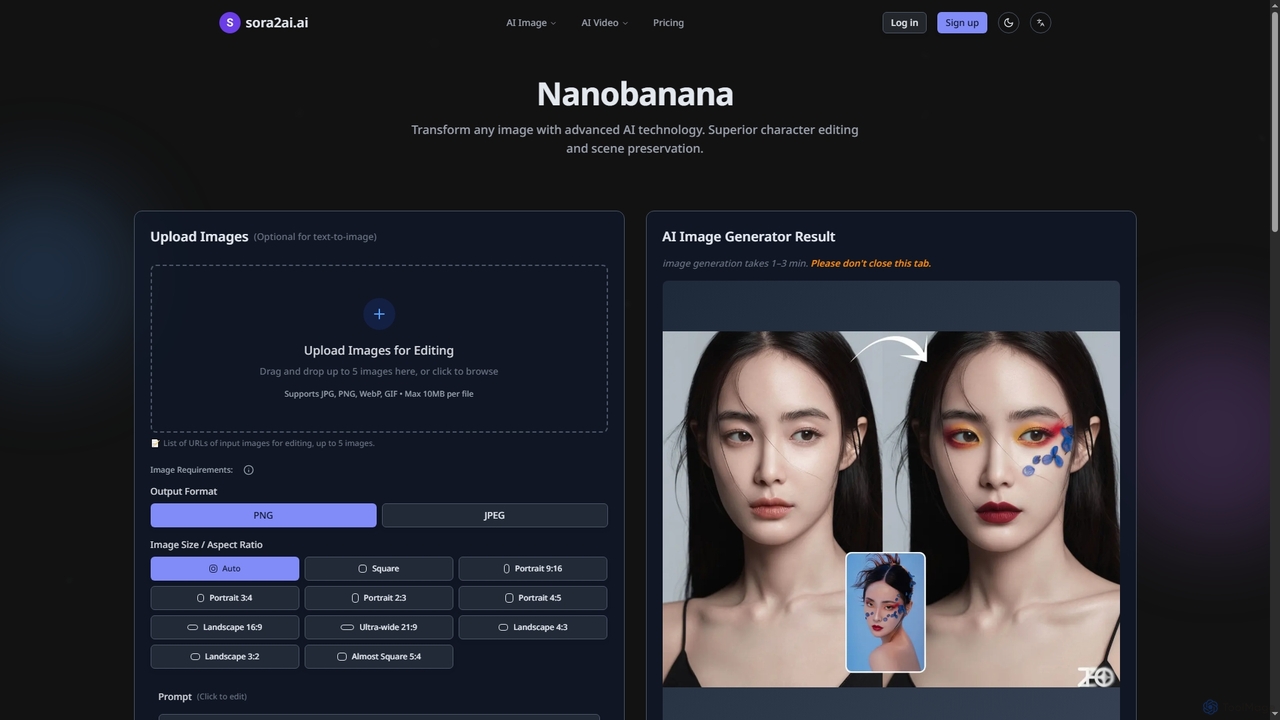 Nanobanana - Advanced Image Transformation for Sora2ai