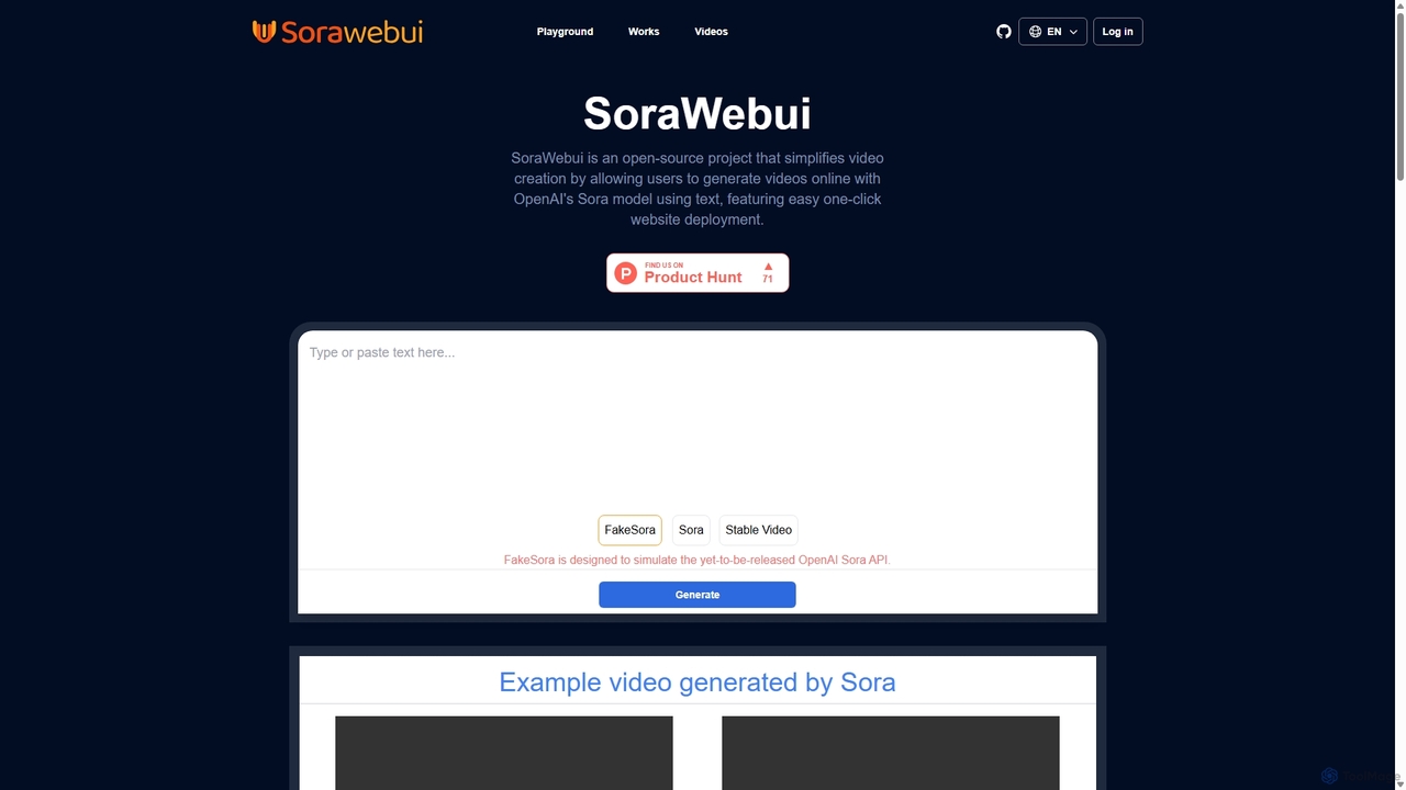 preview for SoraWebui