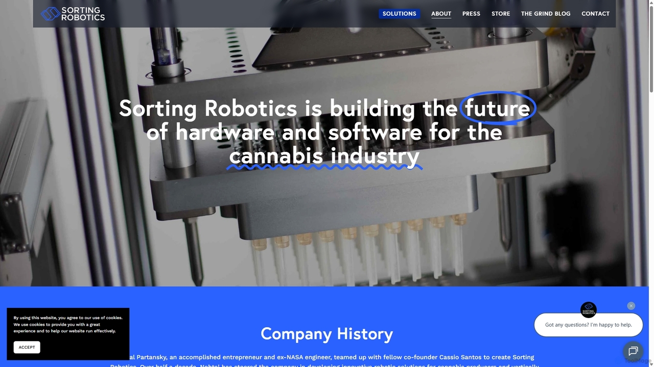 Custom robots for Cannabis for Sorting Robotics