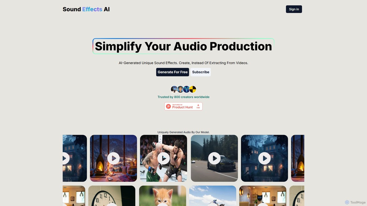 Sound Effects AI