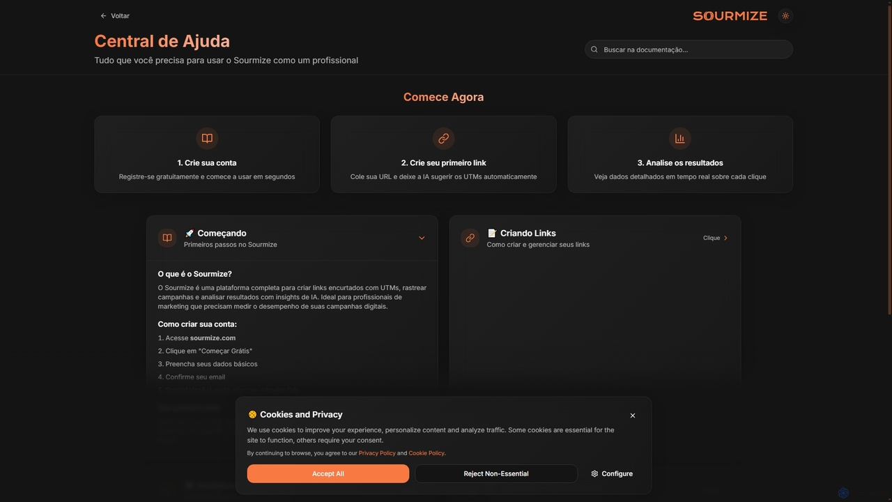 Central de Ajuda - Sourmize for Sourmize