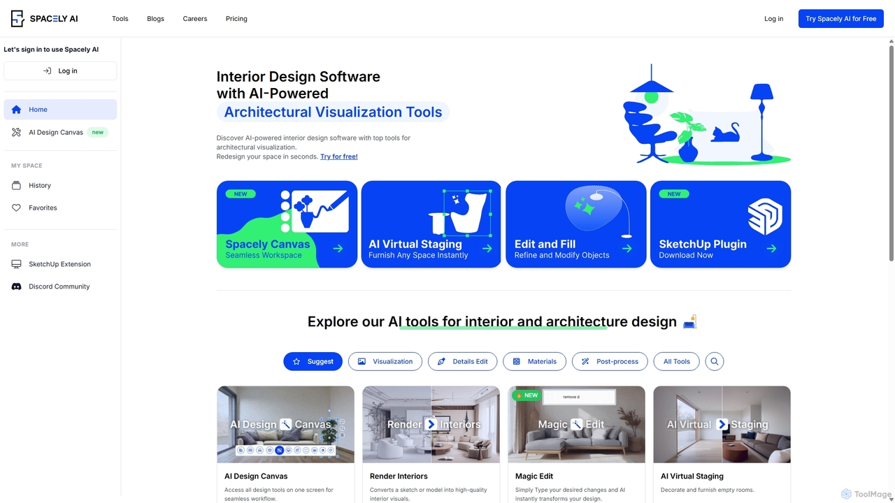 Interior Design Software with AI-Powered Architectural Visualization Tools | Spacely AI for Spacely