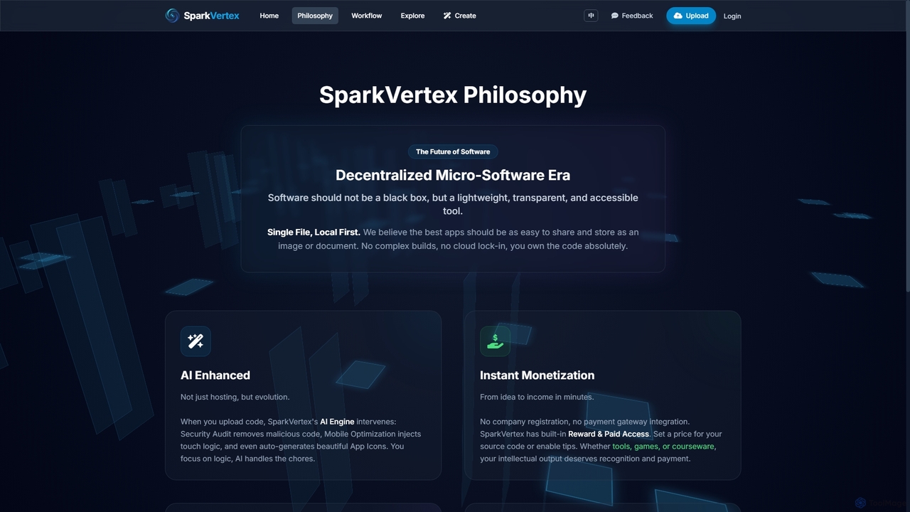 SparkVertex - 灵枢 | Local-First Tools for SparkVertex