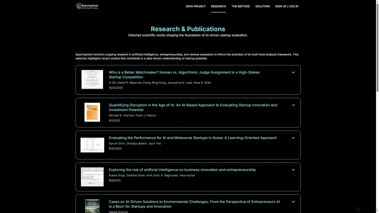 Research & Insights | SparringVest – AI Venture Intelligence Platform for SparringVest