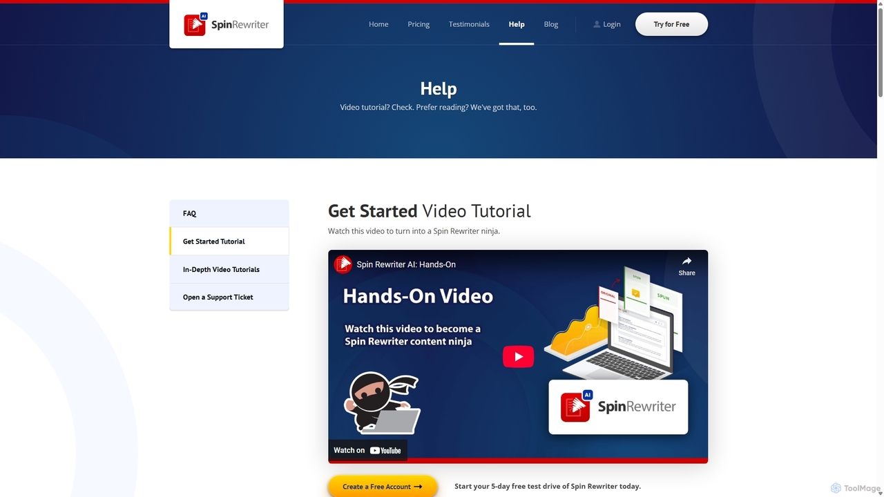 Get Started Tutorial - Spin Rewriter for Spin Rewriter