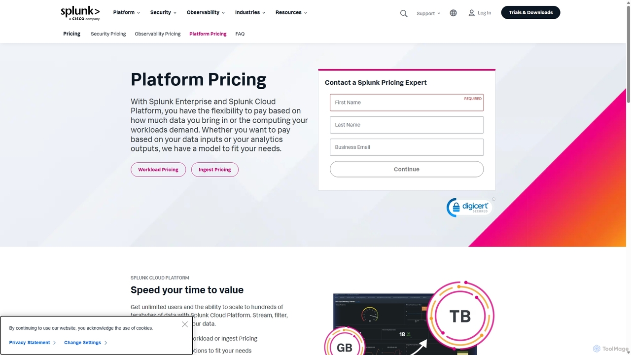 Platform Pricing | Splunk for Splunk