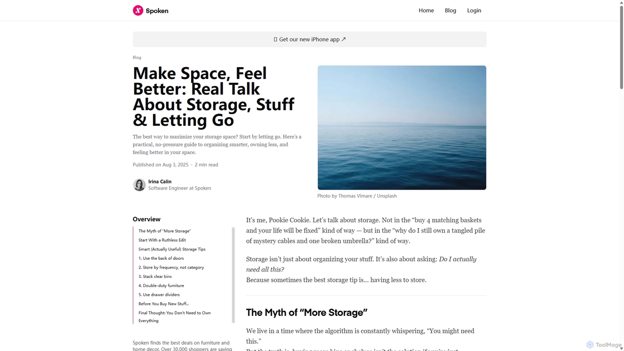 Make Space, Feel Better: Real Talk About Storage, Stuff & Letting Go for Spoken