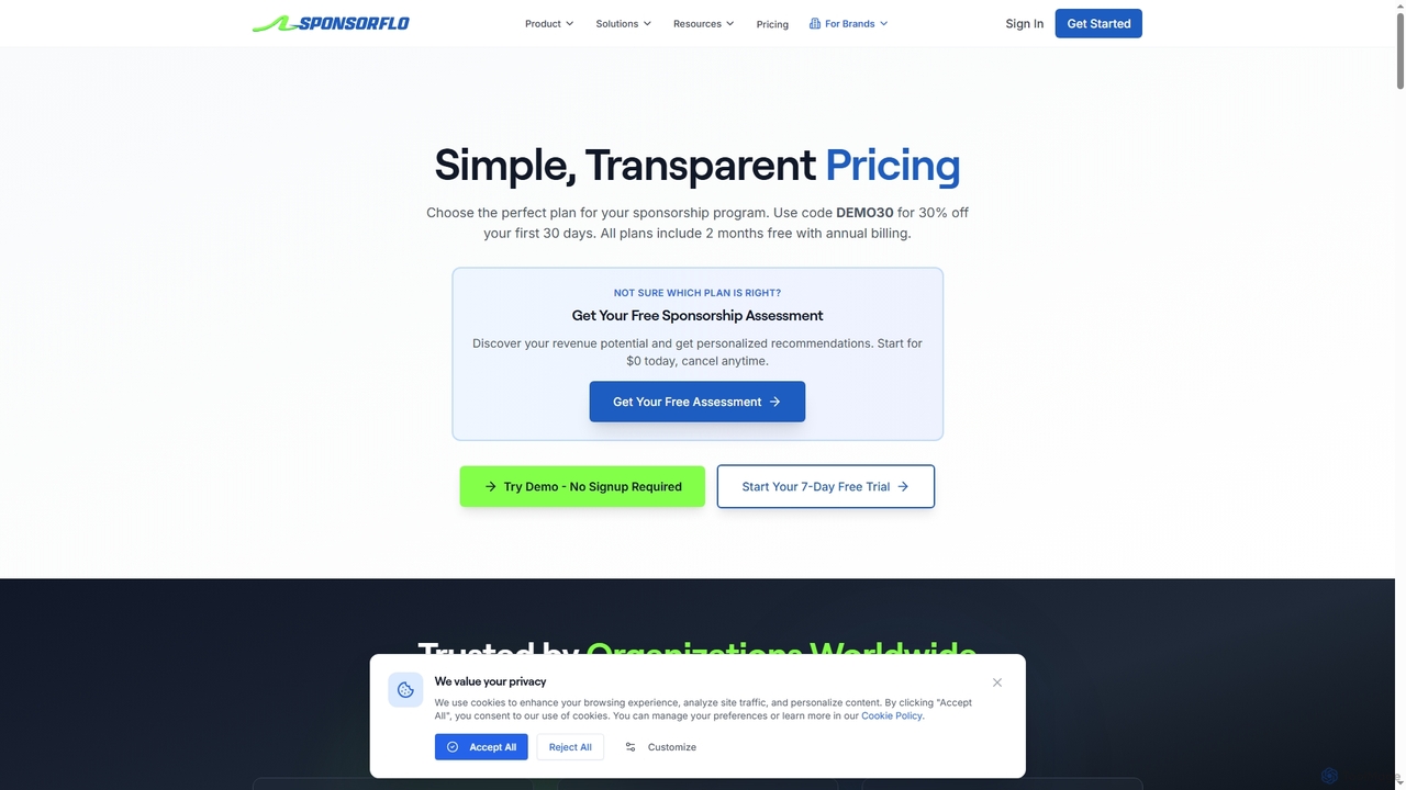 SponsorFlo AI Pricing - Simple, Transparent Plans Starting at $299/month | SponsorFlo AI for SponsorFlo