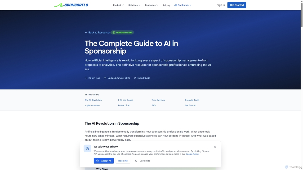 AI Sponsorship Guide 2026: How AI is Transforming Sponsorship Management | SponsorFlo | SponsorFlo AI for SponsorFlo