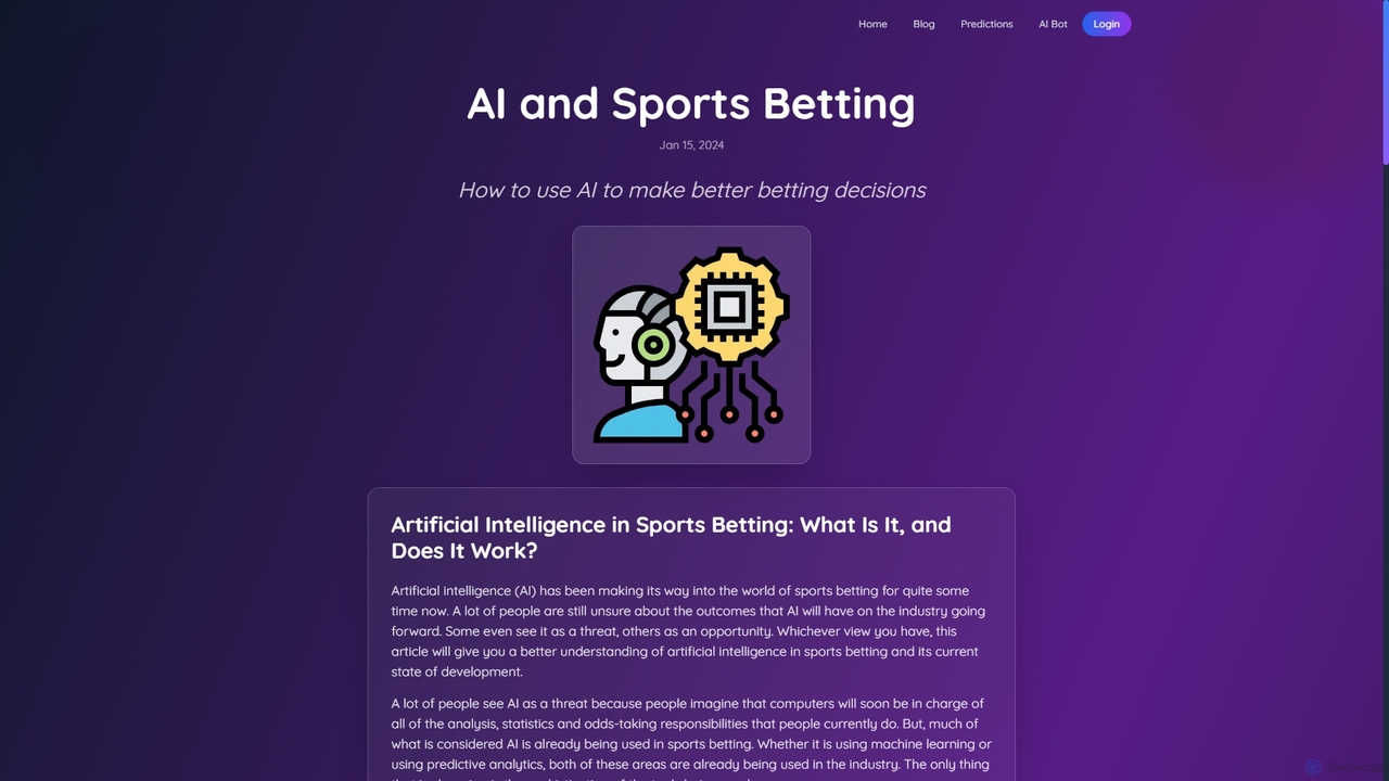 AI and Sports Betting for Sports AI