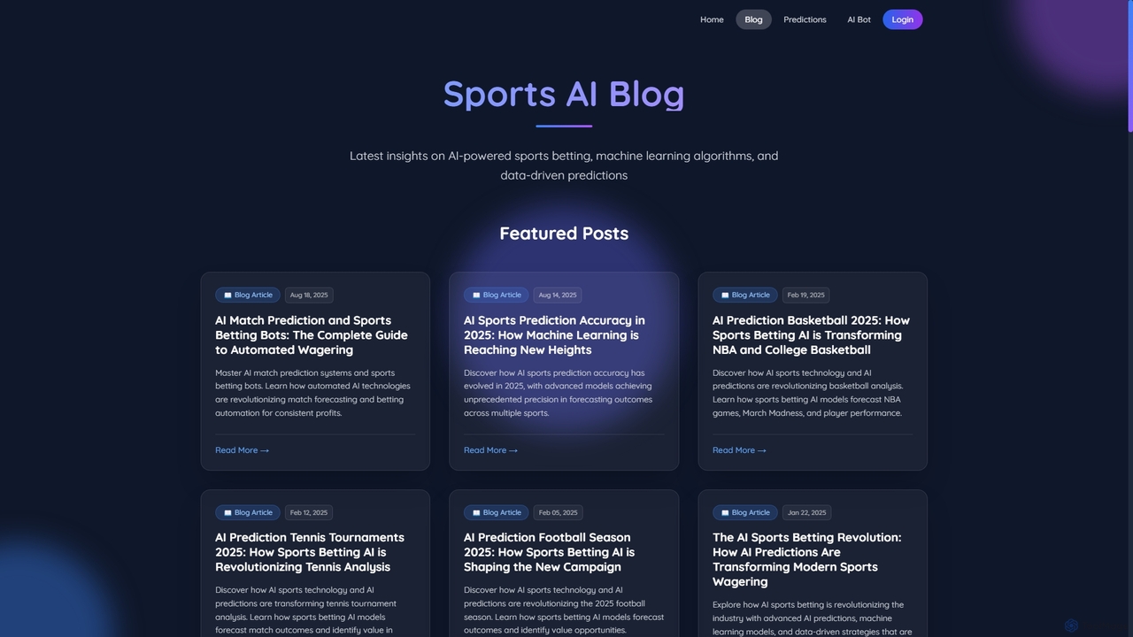 Sports AI - Blog for Sports AI