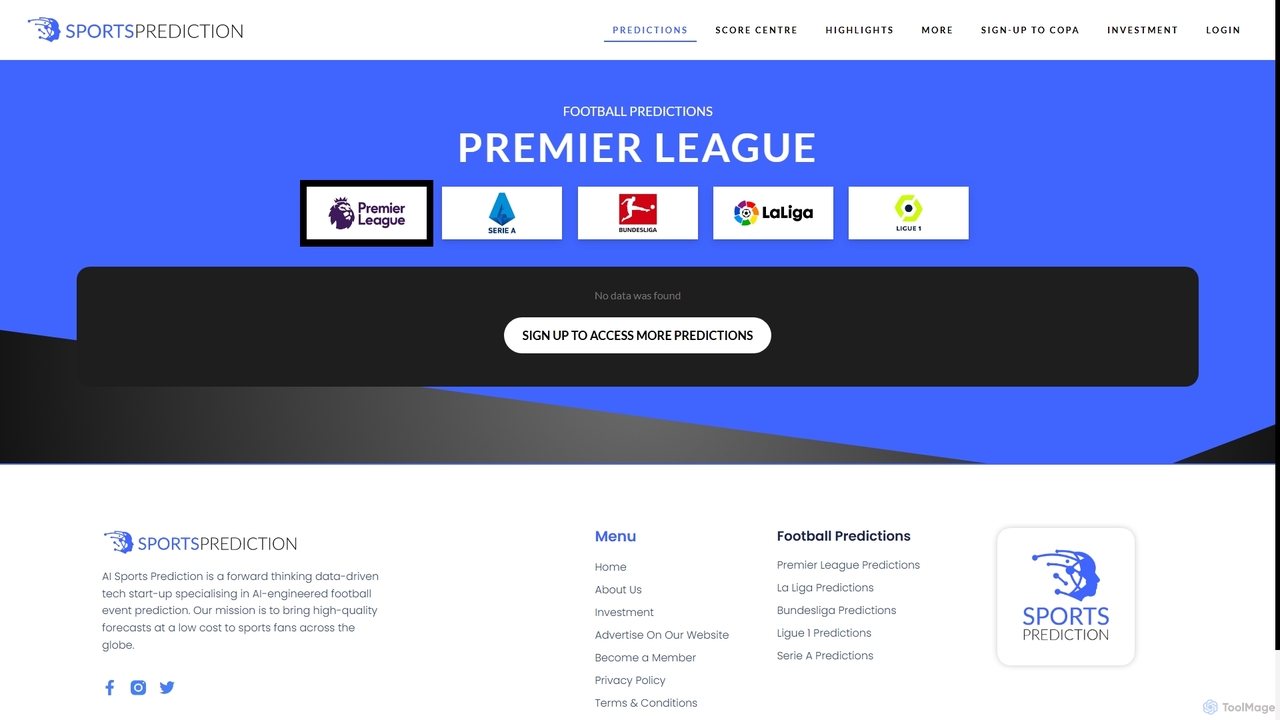 Football Predictions - EPL - Sports Prediction AI for Sportsprediction