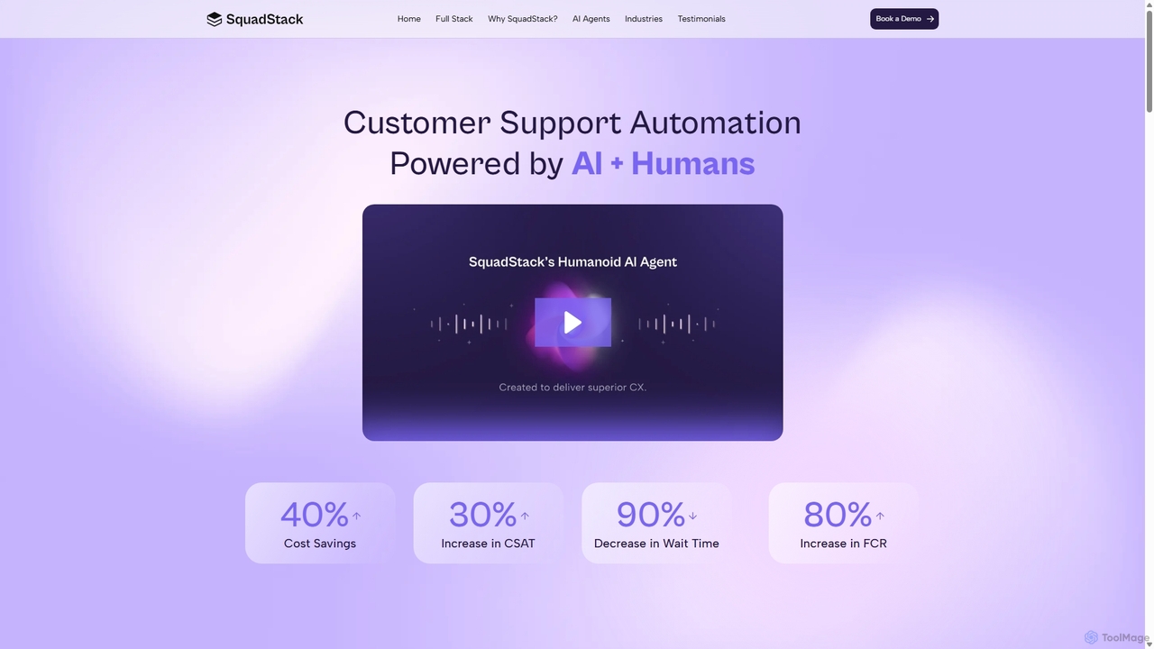Customer Support Automation Powered by AI + Humans for SquadStack
