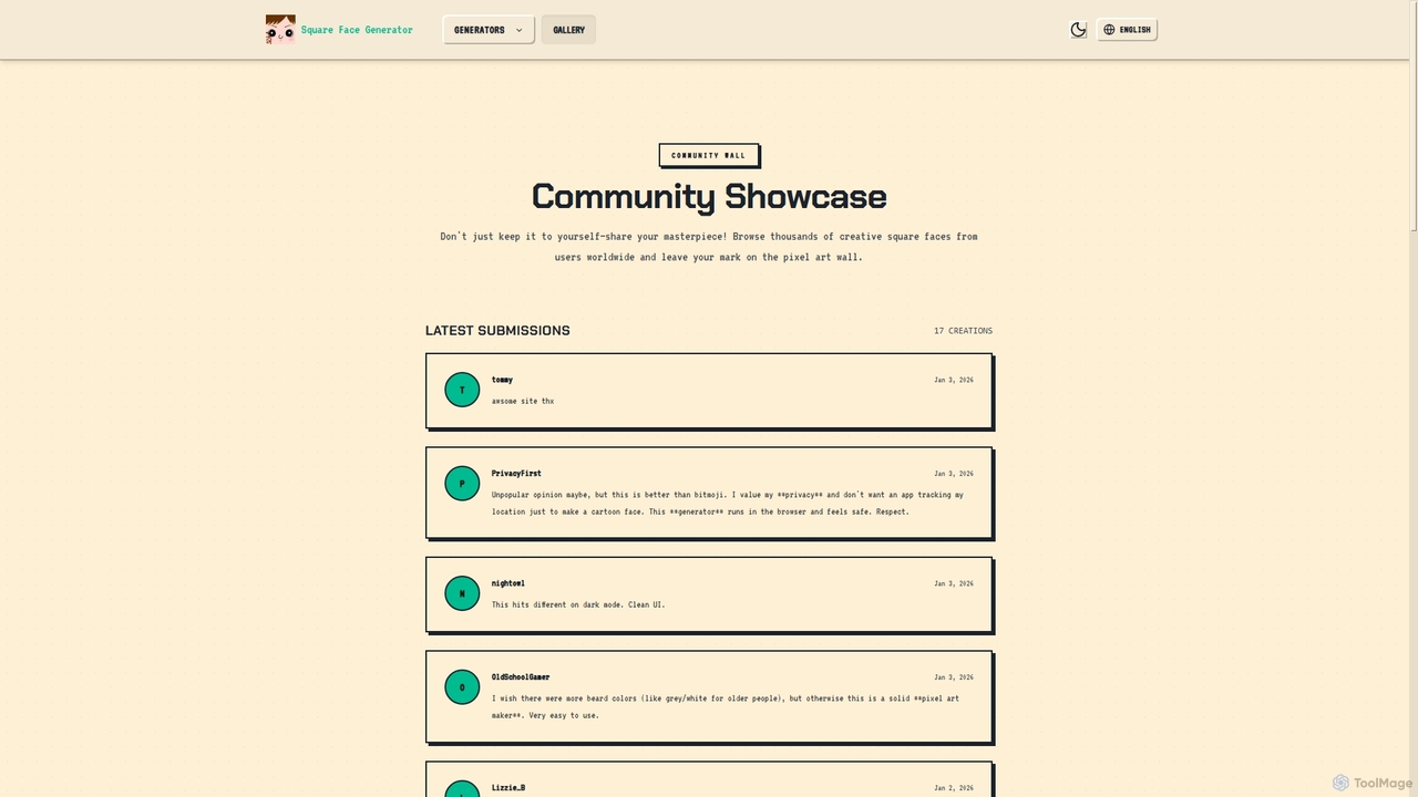 Square Face Generator Community - Share & Discover Pixel Art for Squareface