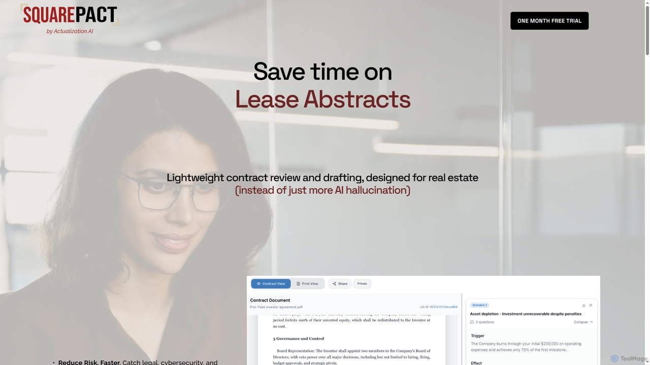 SquarePact for Procurement — SquarePact Contract AI by Actualization.AI for SquarePact