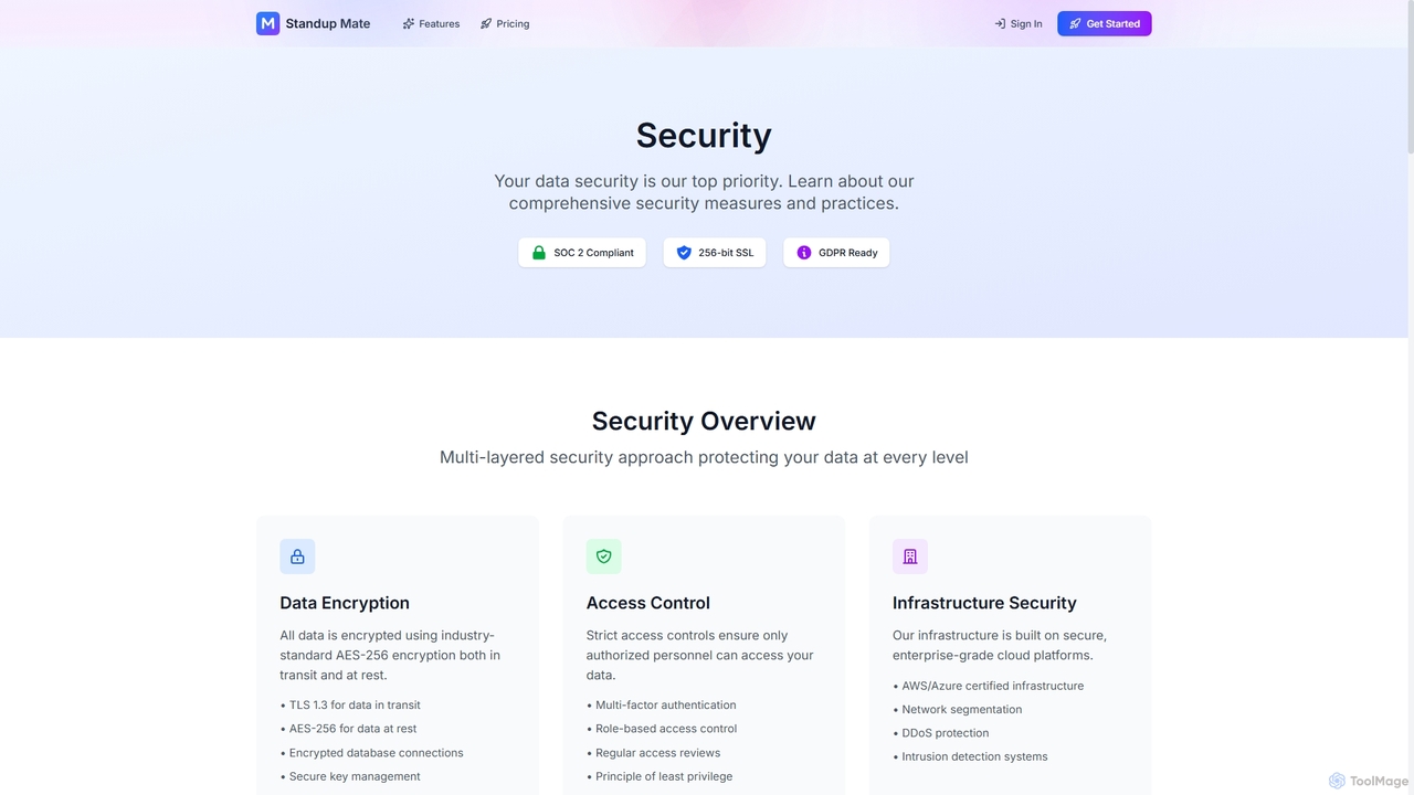 Security | Standup Mate - Standup Mate for Standup Mate