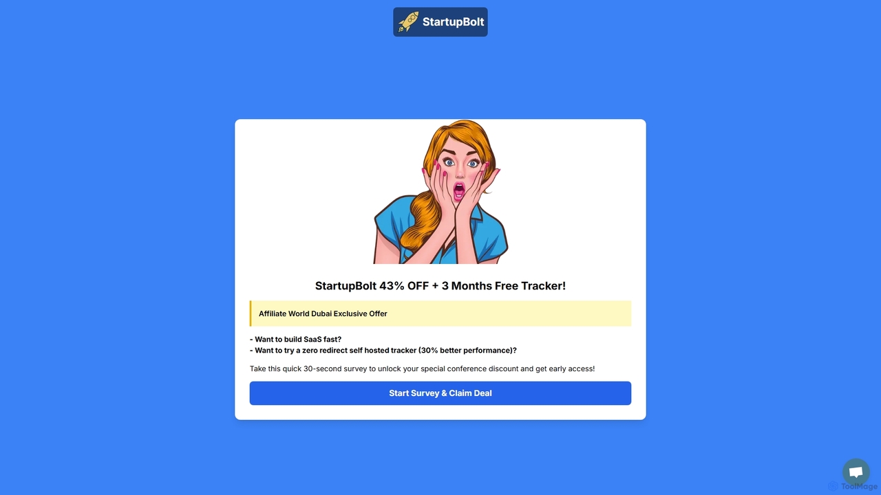 StartupBolt: Launch Next.js SaaS & Landing Pages Fast for StartupBolt
