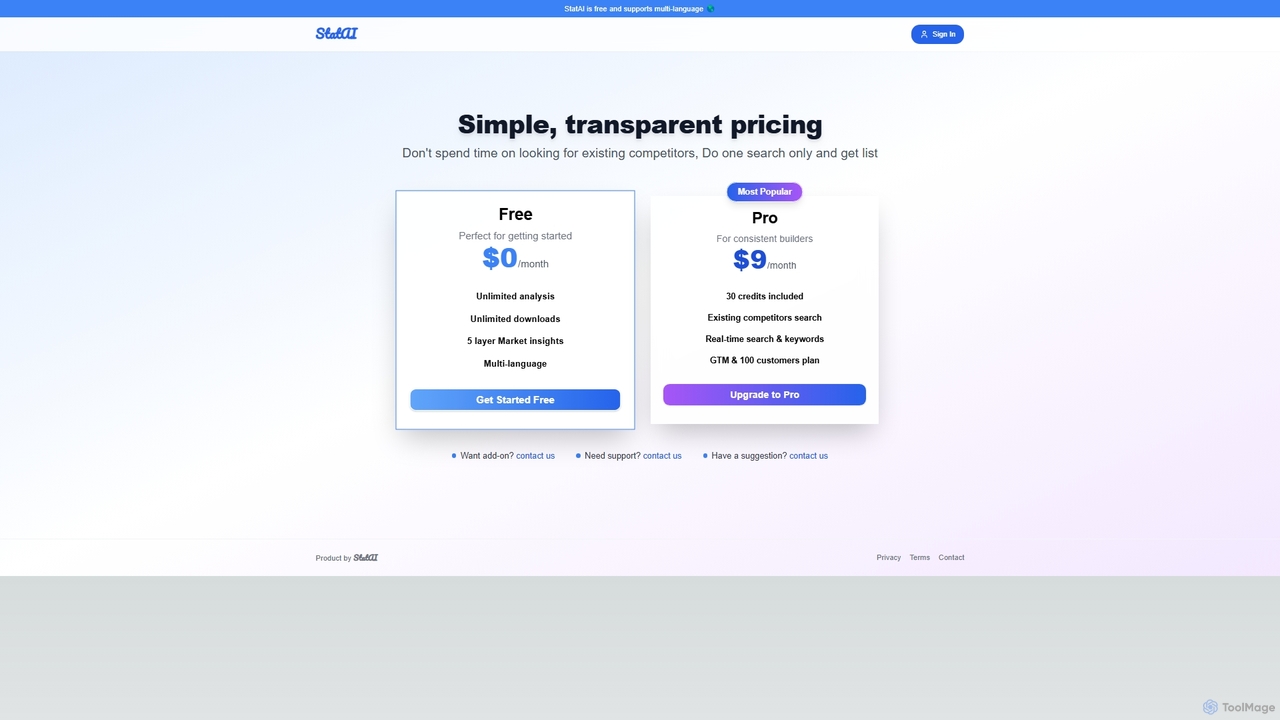 StatAI - Validate Your Startup Idea instantly with AI for StatAI