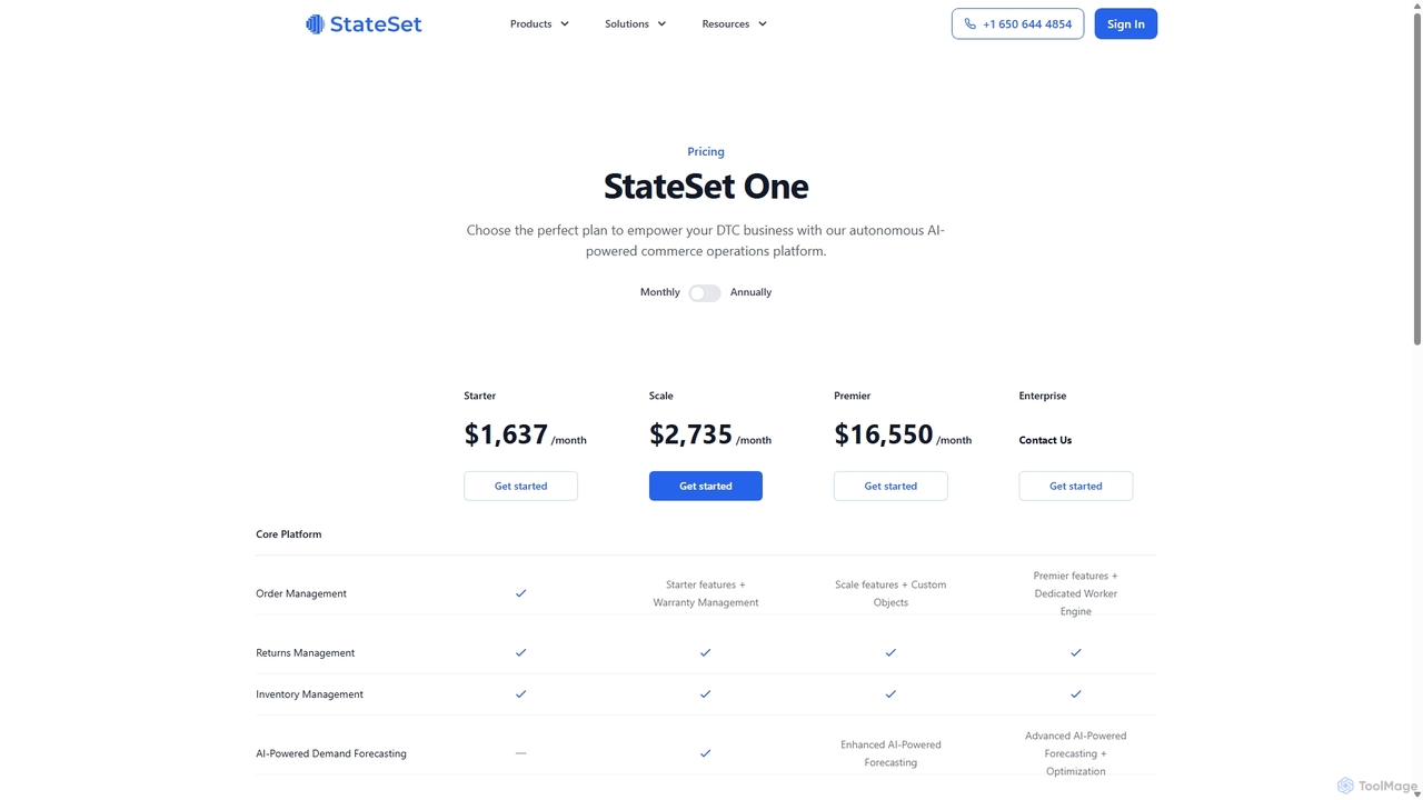Pricing | StateSet for StateSet