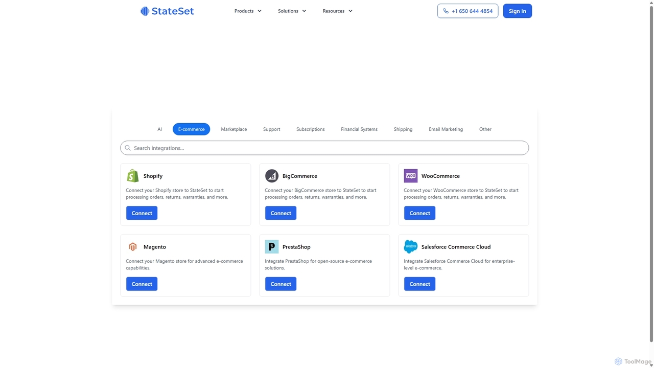 Integrations | StateSet for StateSet