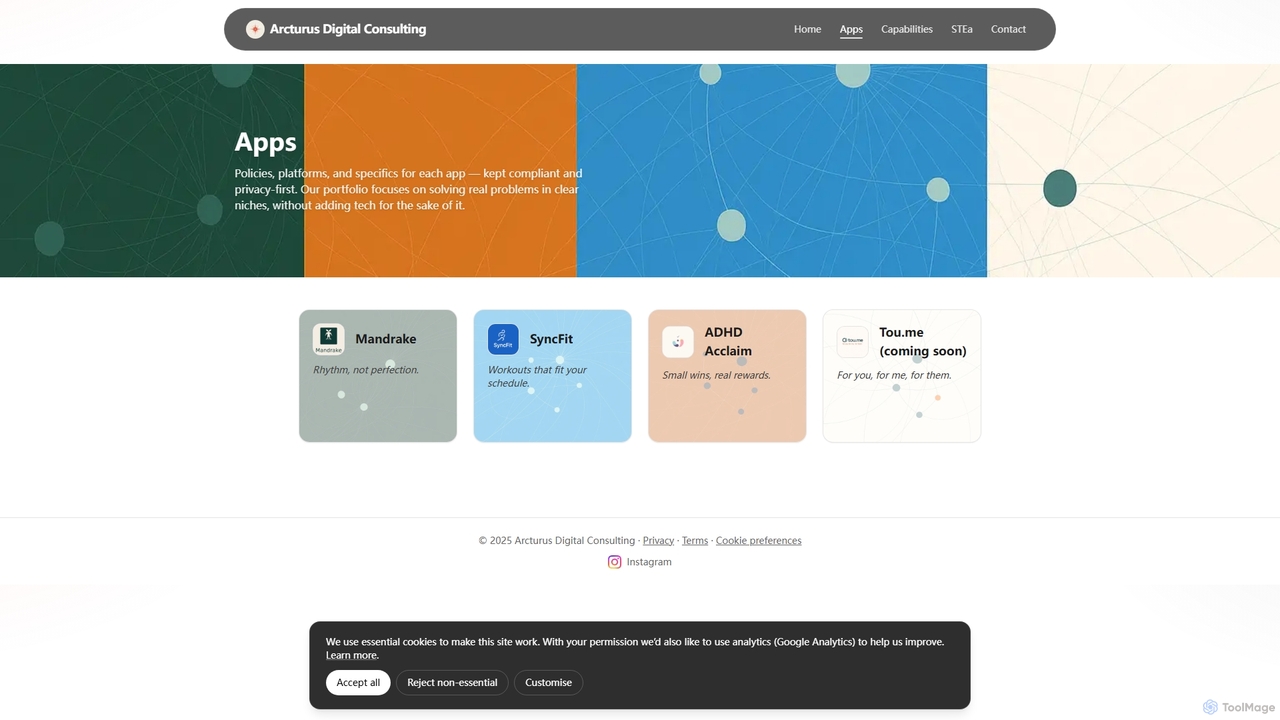 Apps — Arcturus Digital Consulting for STEa