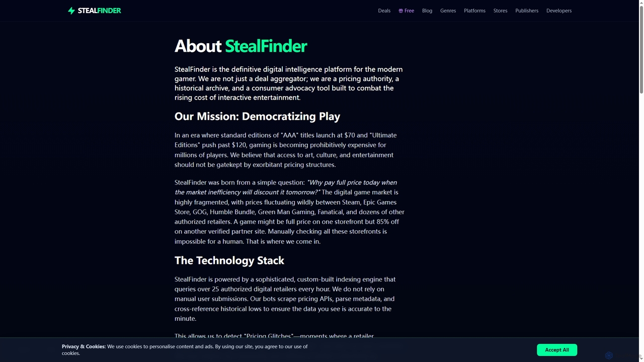 About Us | StealFinder | StealFinder for StealFinder