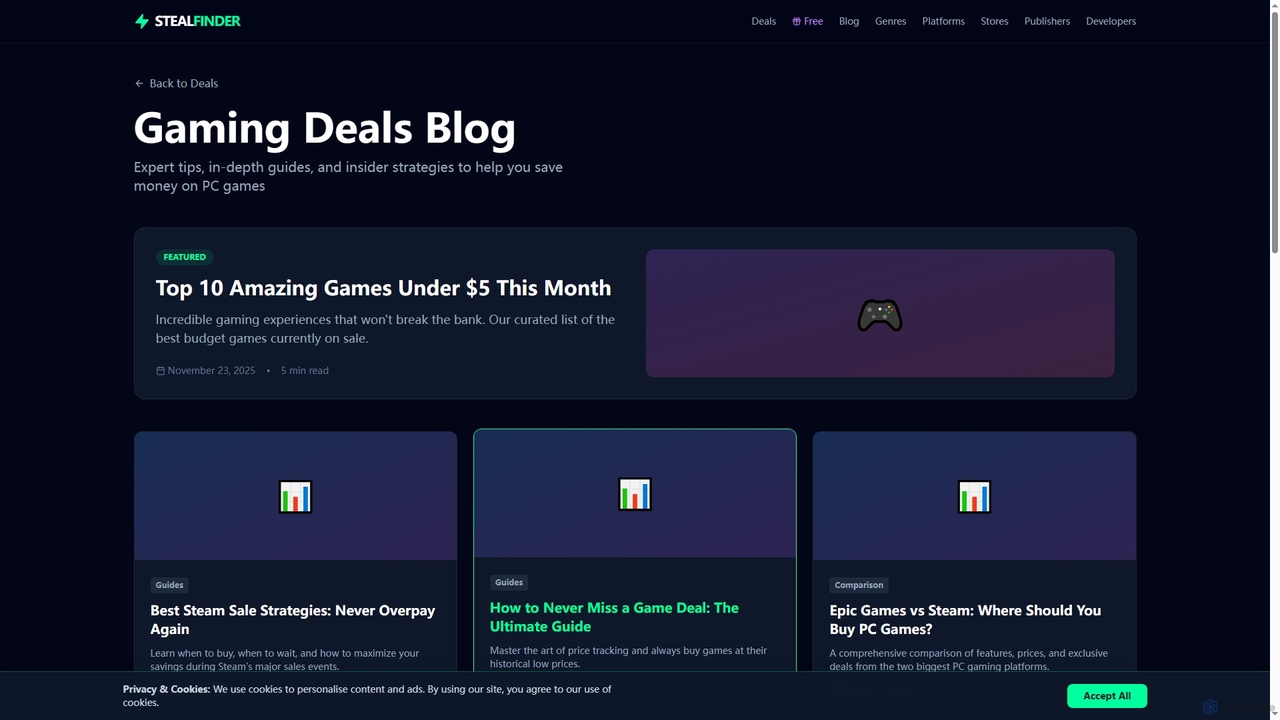 Gaming Deals Blog - Tips, Guides & Best Deals | StealFinder for StealFinder