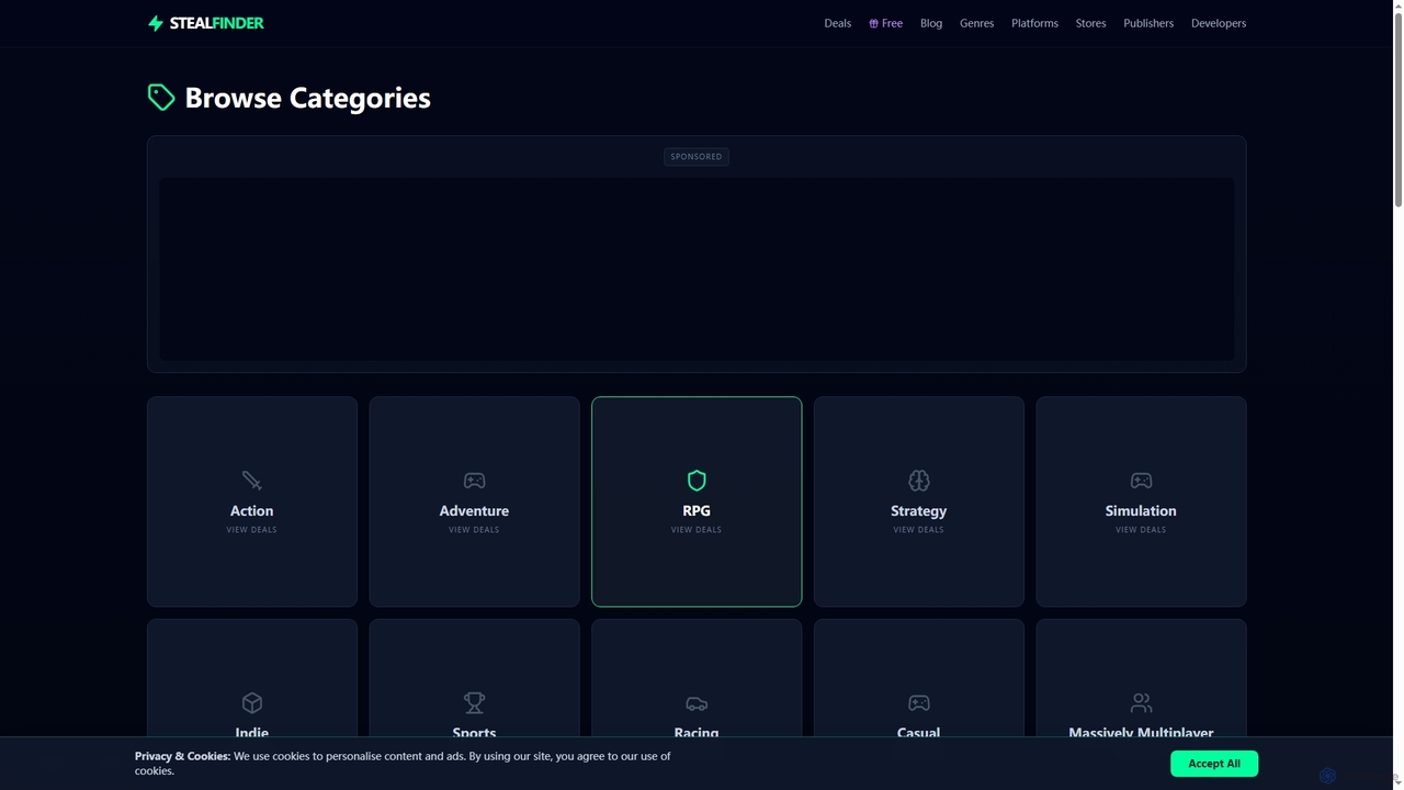Browse Games by Genre | StealFinder | StealFinder for StealFinder