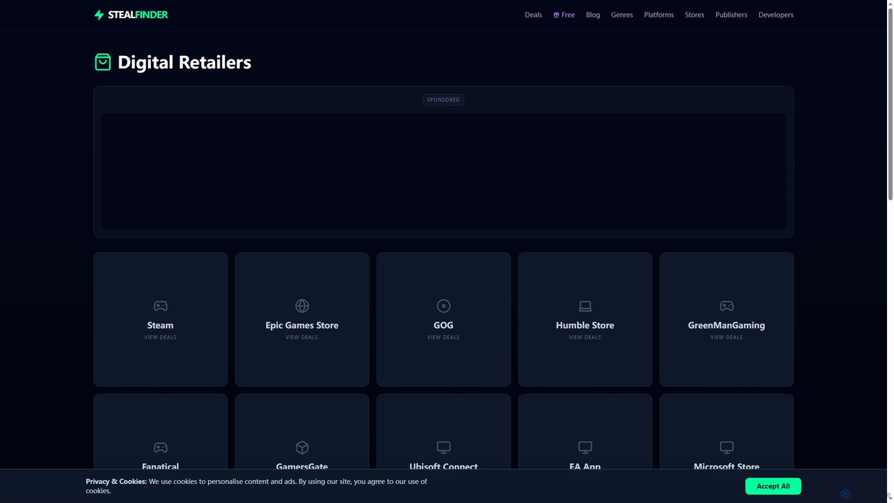 Game Store Directory | StealFinder | StealFinder for StealFinder