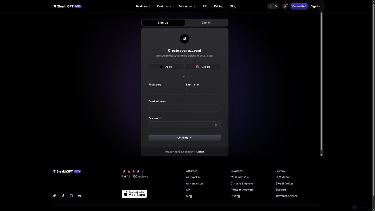 Sign In | StealthGPT | Undetectable AI for StealthGPT