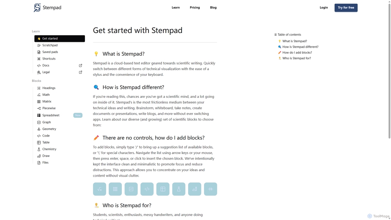 Learn - Get started for Stempad