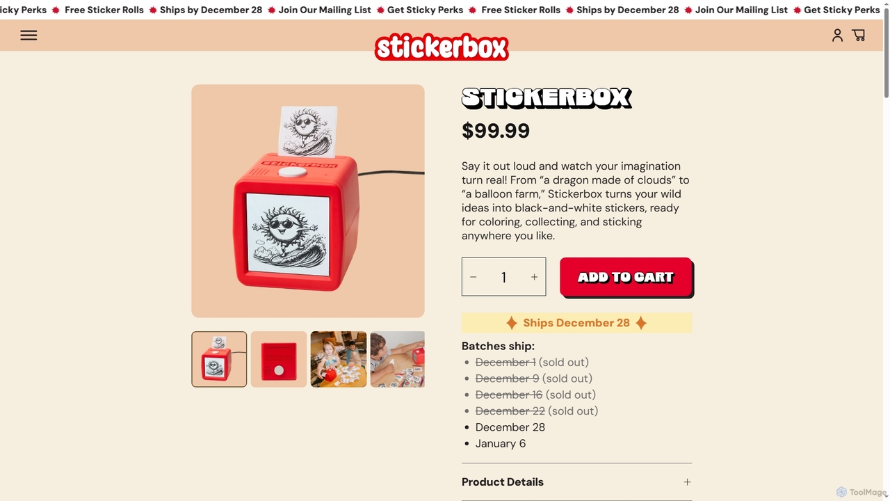 Stickerbox for Stickerbox