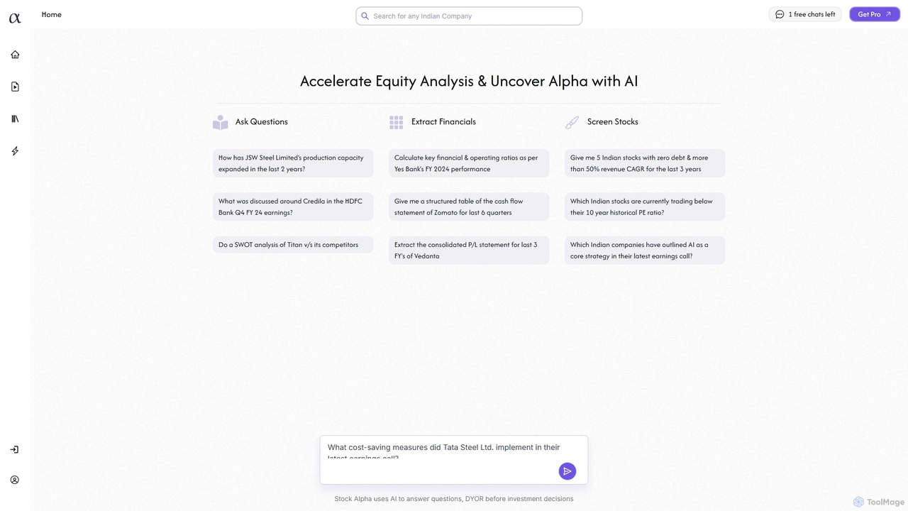 Stock Alpha for Stock Alpha