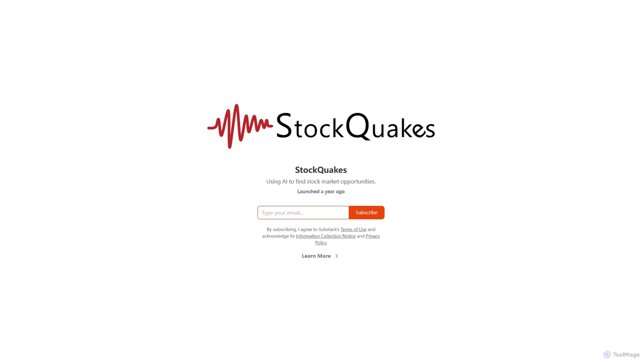 Subscribe to StockQuakes for StockQuakes