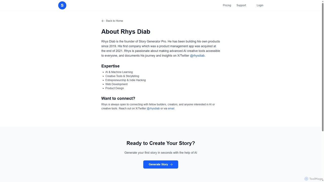 About Rhys Diab - Story Generator Pro for Story Generator Pro