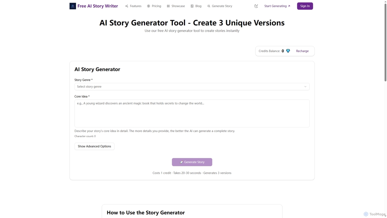 AI Story Generator Tool - Create Stories Free for Story Generator