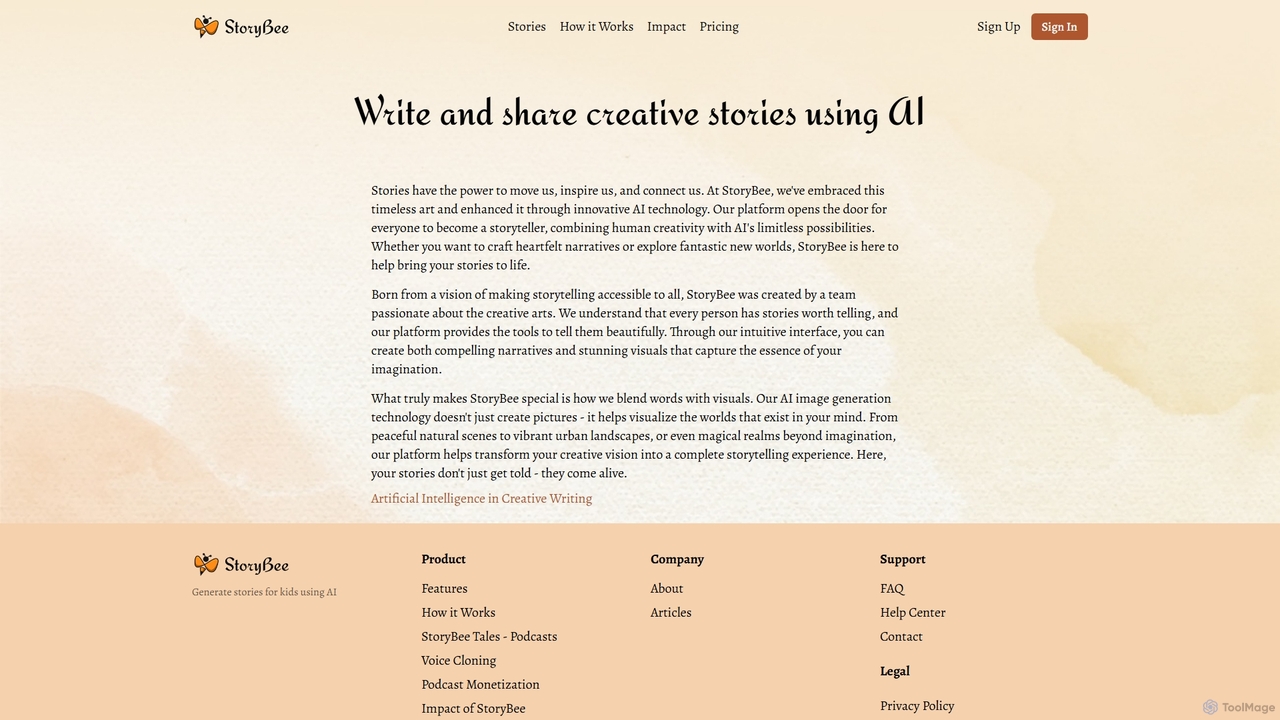 About Us: Discover Our Journey, Mission, and Vision - StoryBee for StoryBee