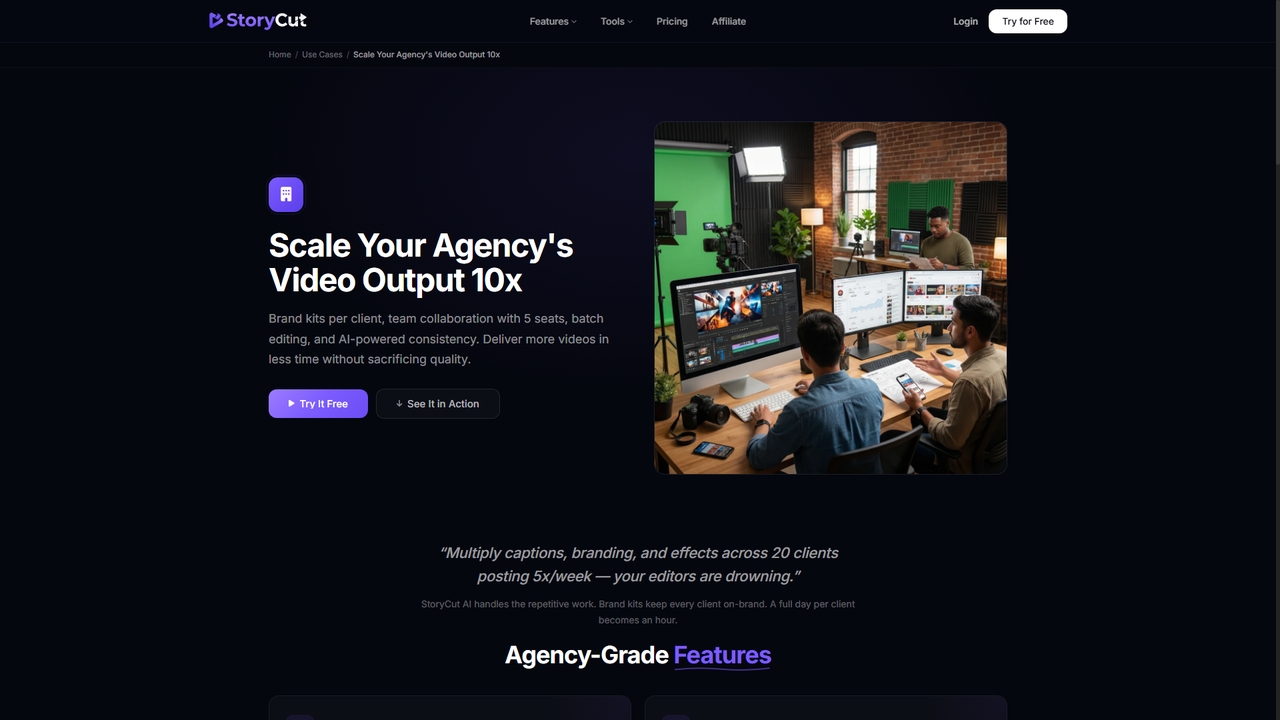 StoryCut for UGC Agencies & Teams | StoryCut for StoryCut