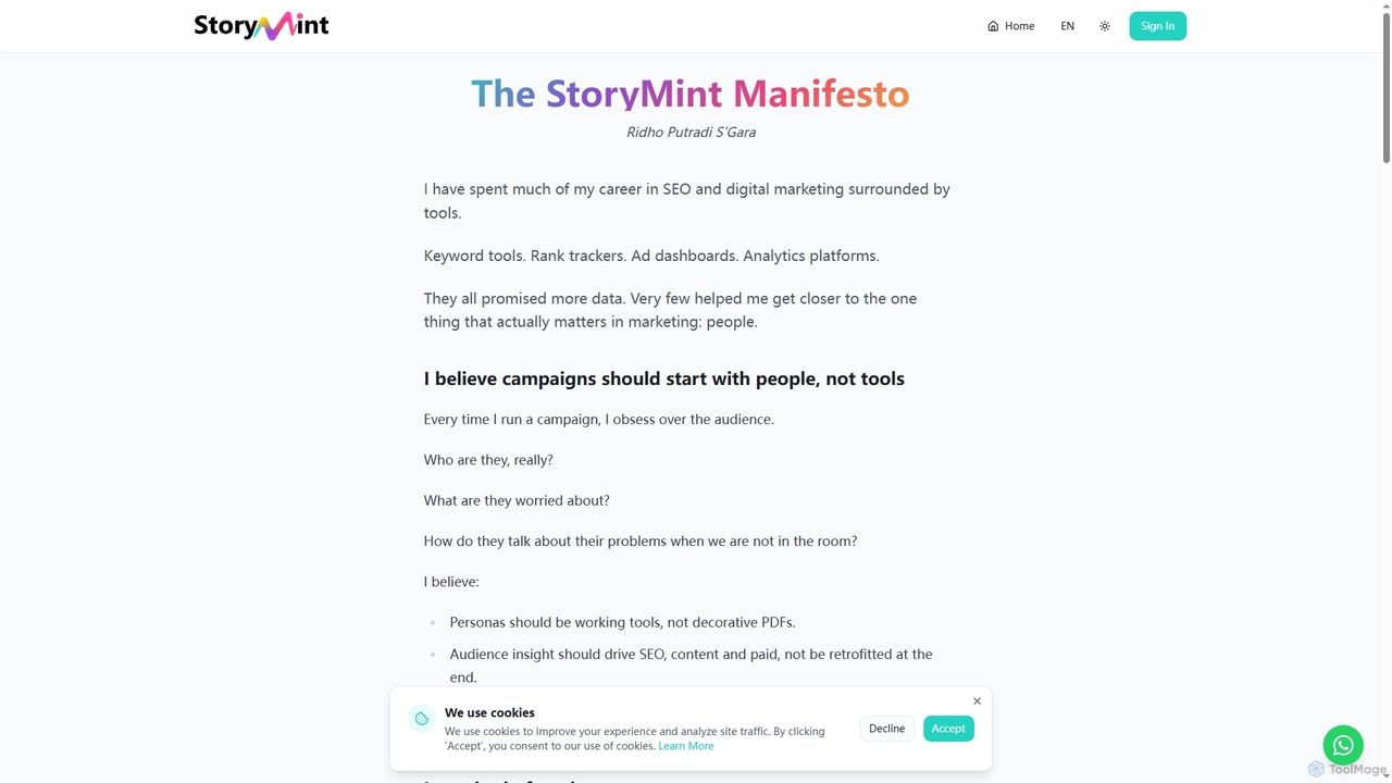The StoryMint Manifesto | StoryMint for StoryMint