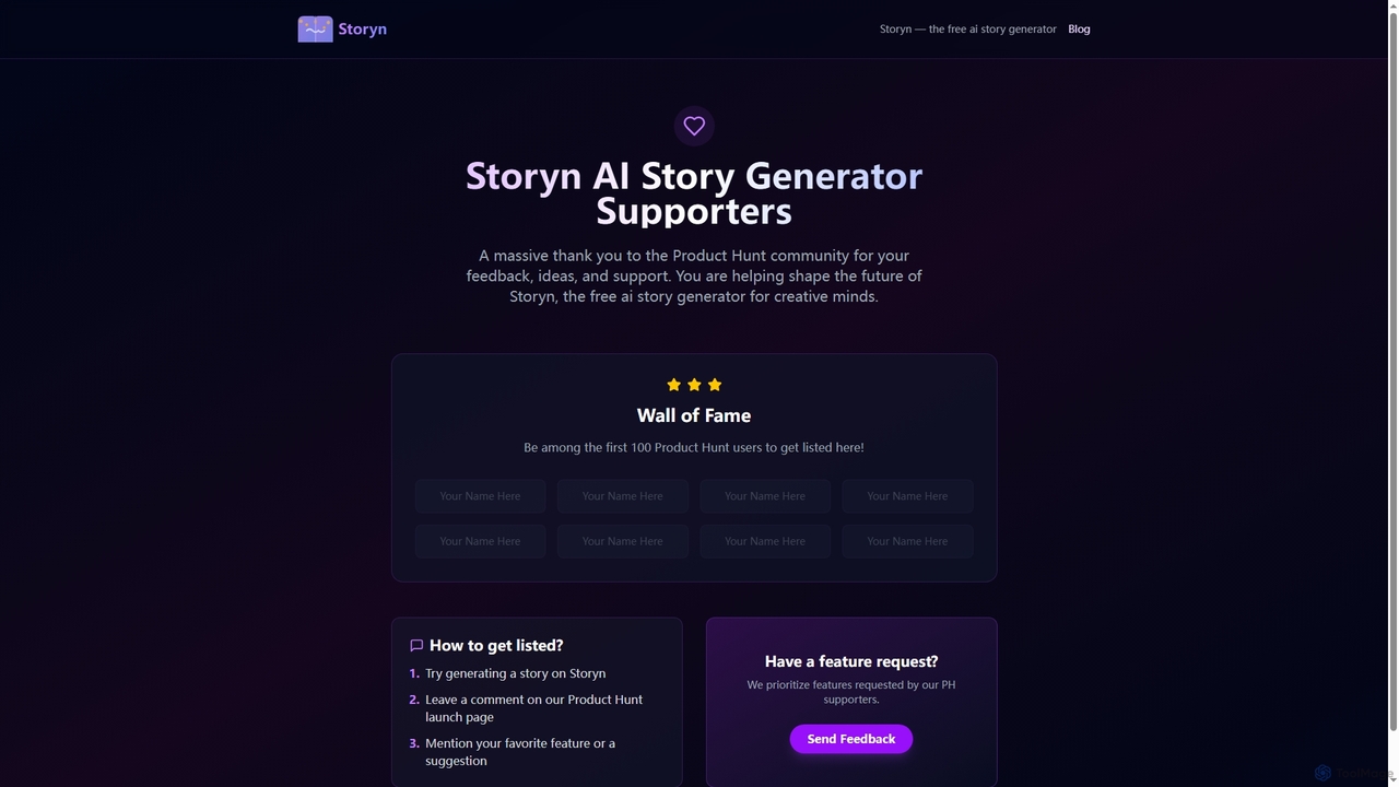 AI Story Generator — Free Story Creator by Storyn for Storyn