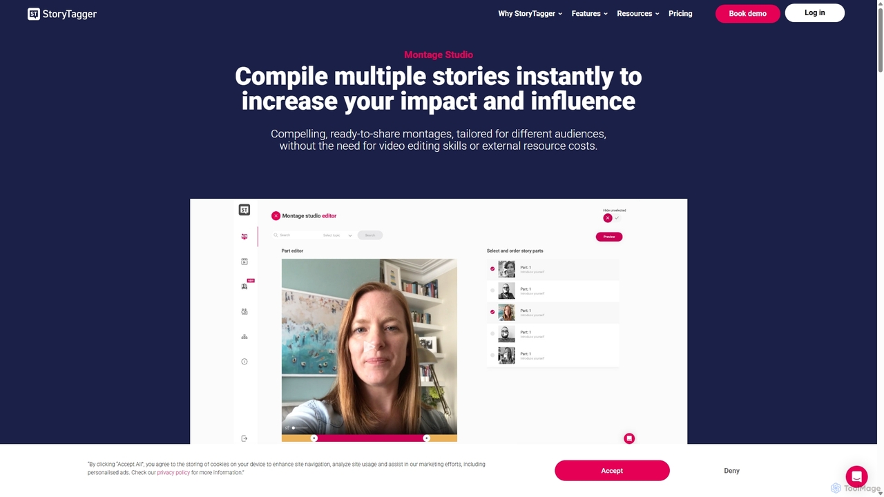 Features - Montage Studio - StoryTagger for StoryTagger