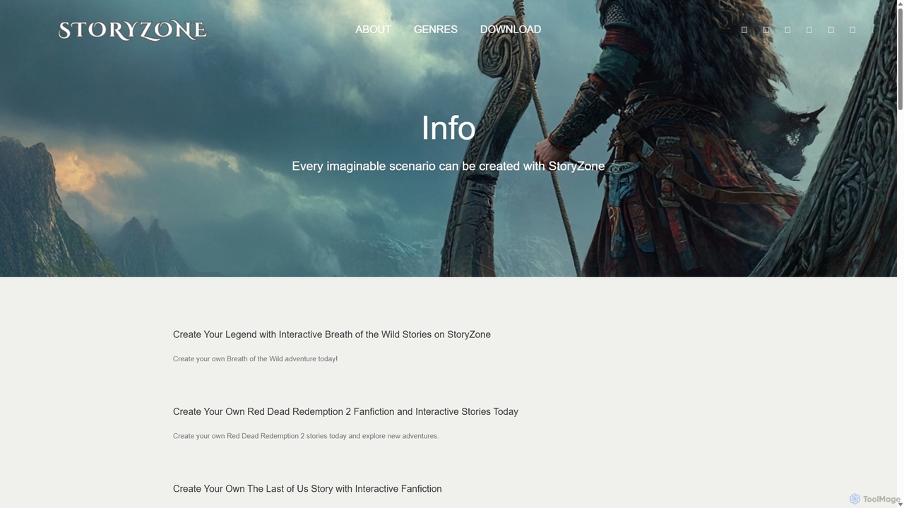 Info – StoryZone – AI Roleplaying Interactive App for StoryZone