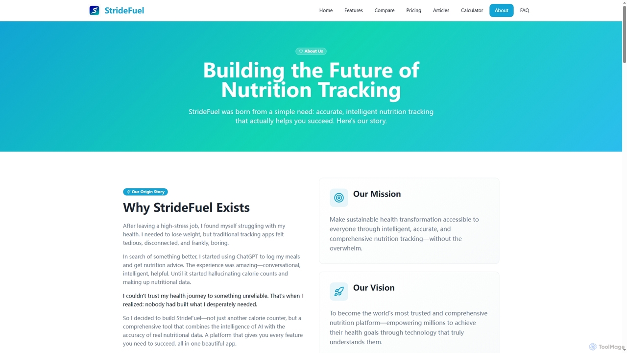 About StrideFuel - Our Story, Mission & Vision for StrideFuel