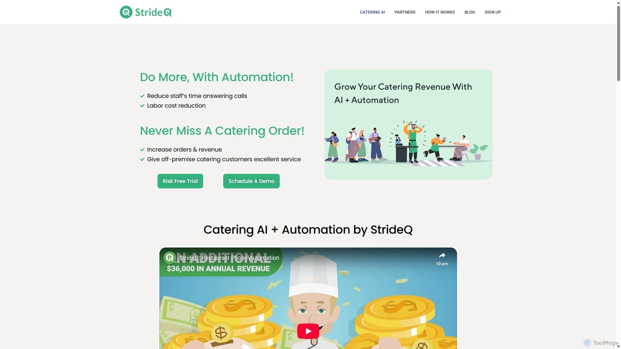 Catering AI - Strideq for Strideq