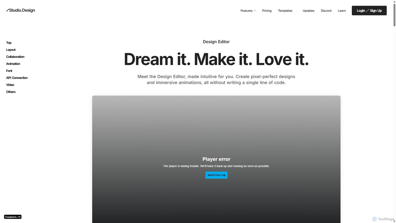 Design Editor｜STUDIO for Studio.Design