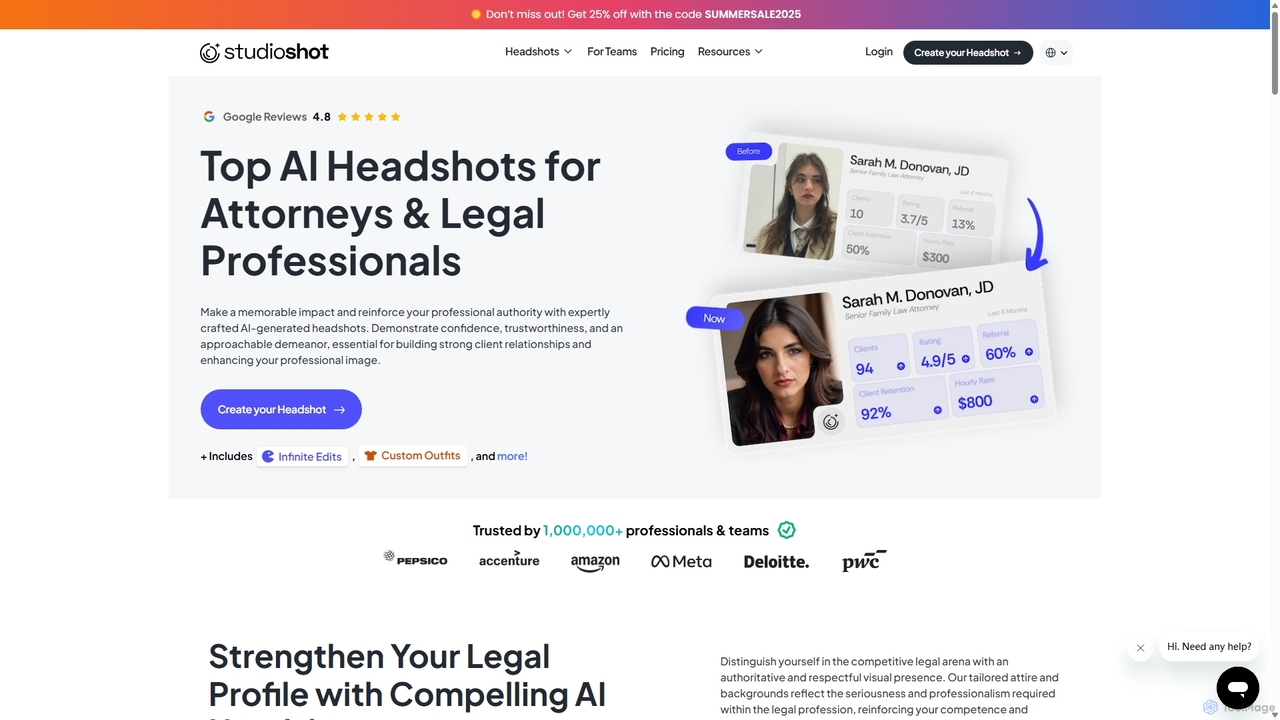 Premium Headshots for Lawyers & Attorneys for StudioShot