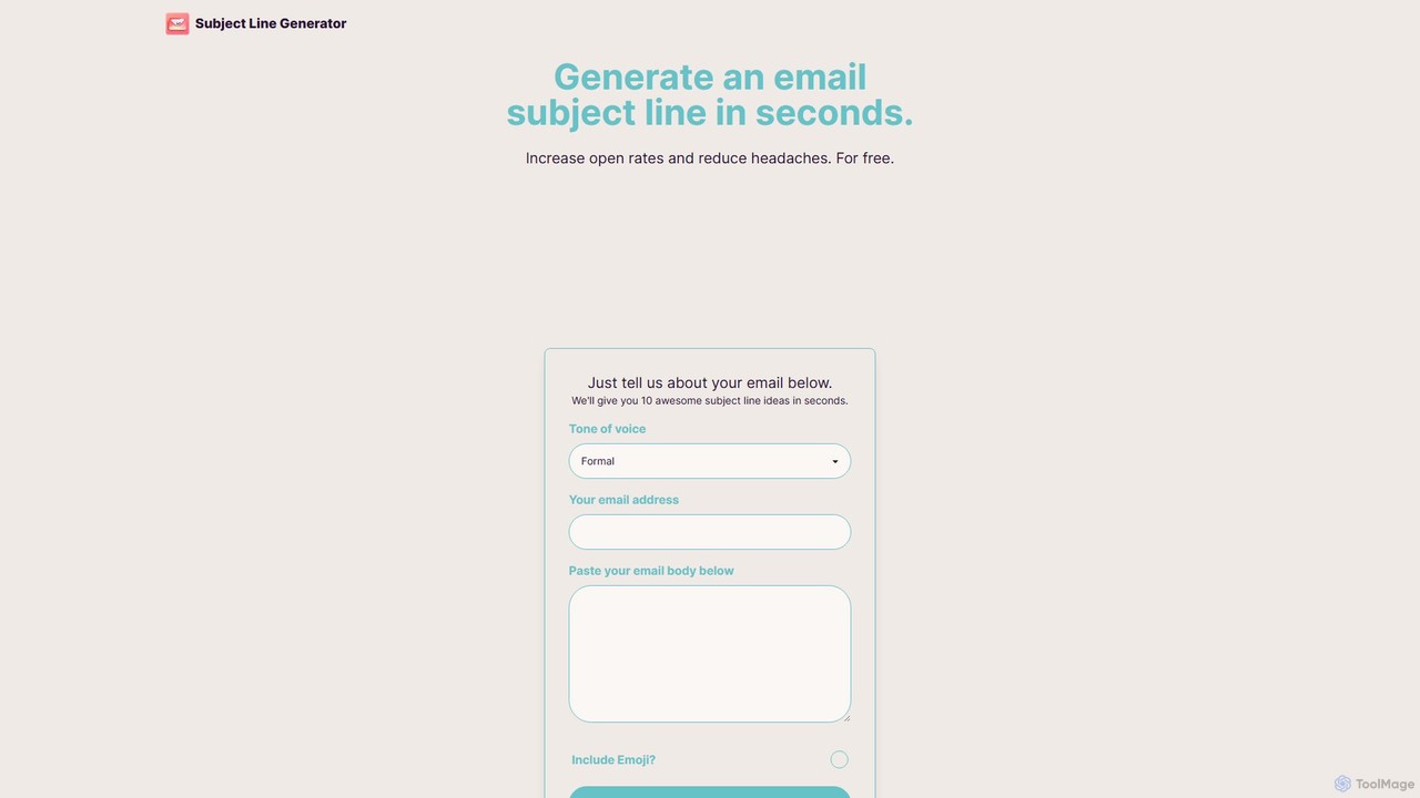 Subject Line Generator