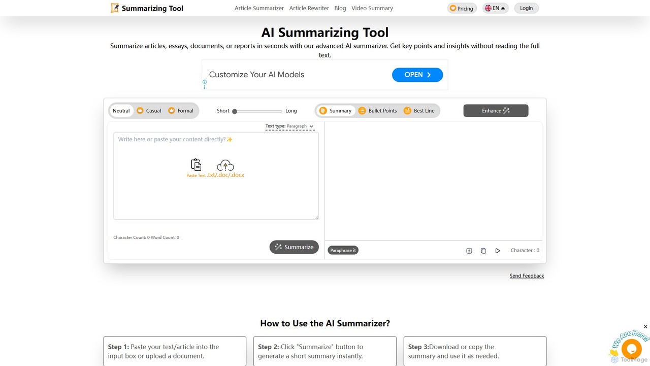 summarizingtool