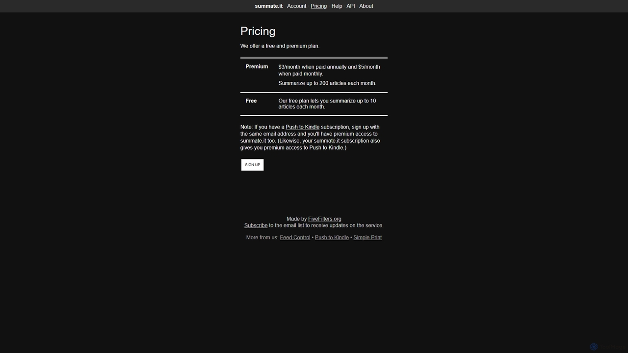 Summate.it · Pricing for Summate.it